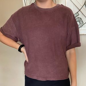 Plum colored rubbed shirt
